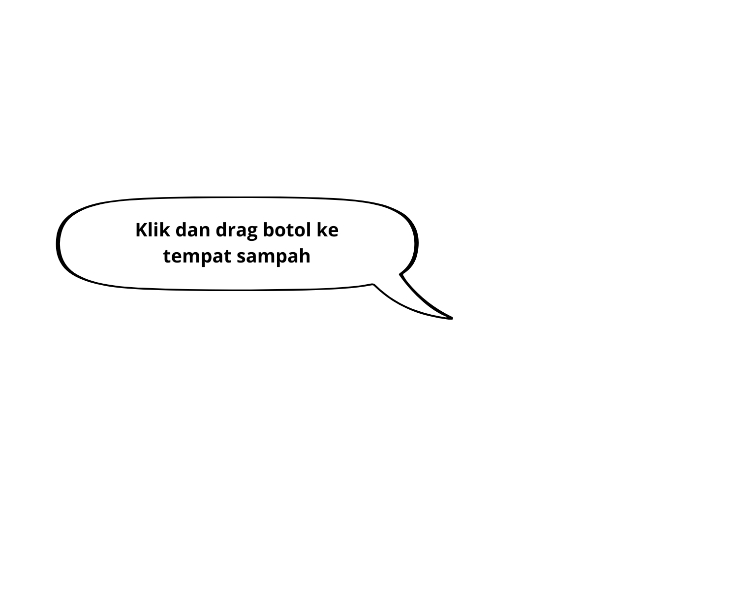 tulisan klik dan drag